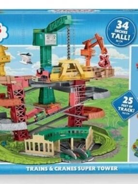 Thomas & Friends Trains & Cranes Super Tower - Green, Yellow, Red